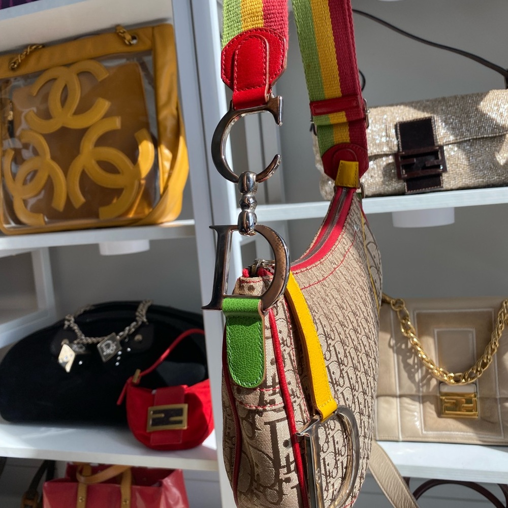 Christian Dior Rasta Mania Saddle Bag 💥 - Picture 9 of 12